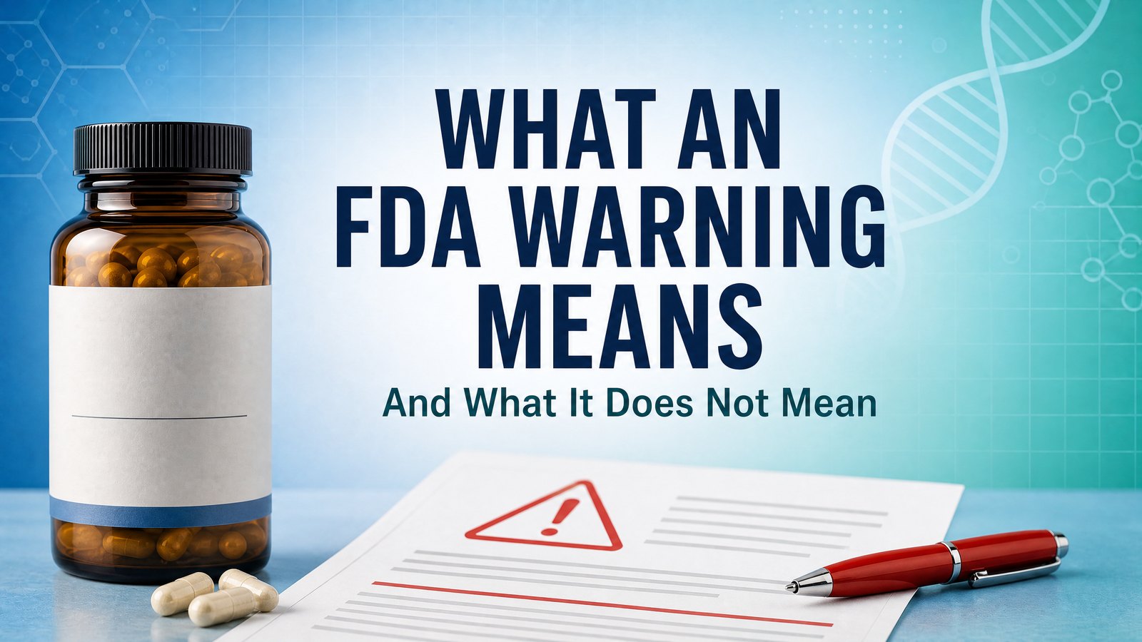 What an FDA Warning Really Means—and What It Does Not