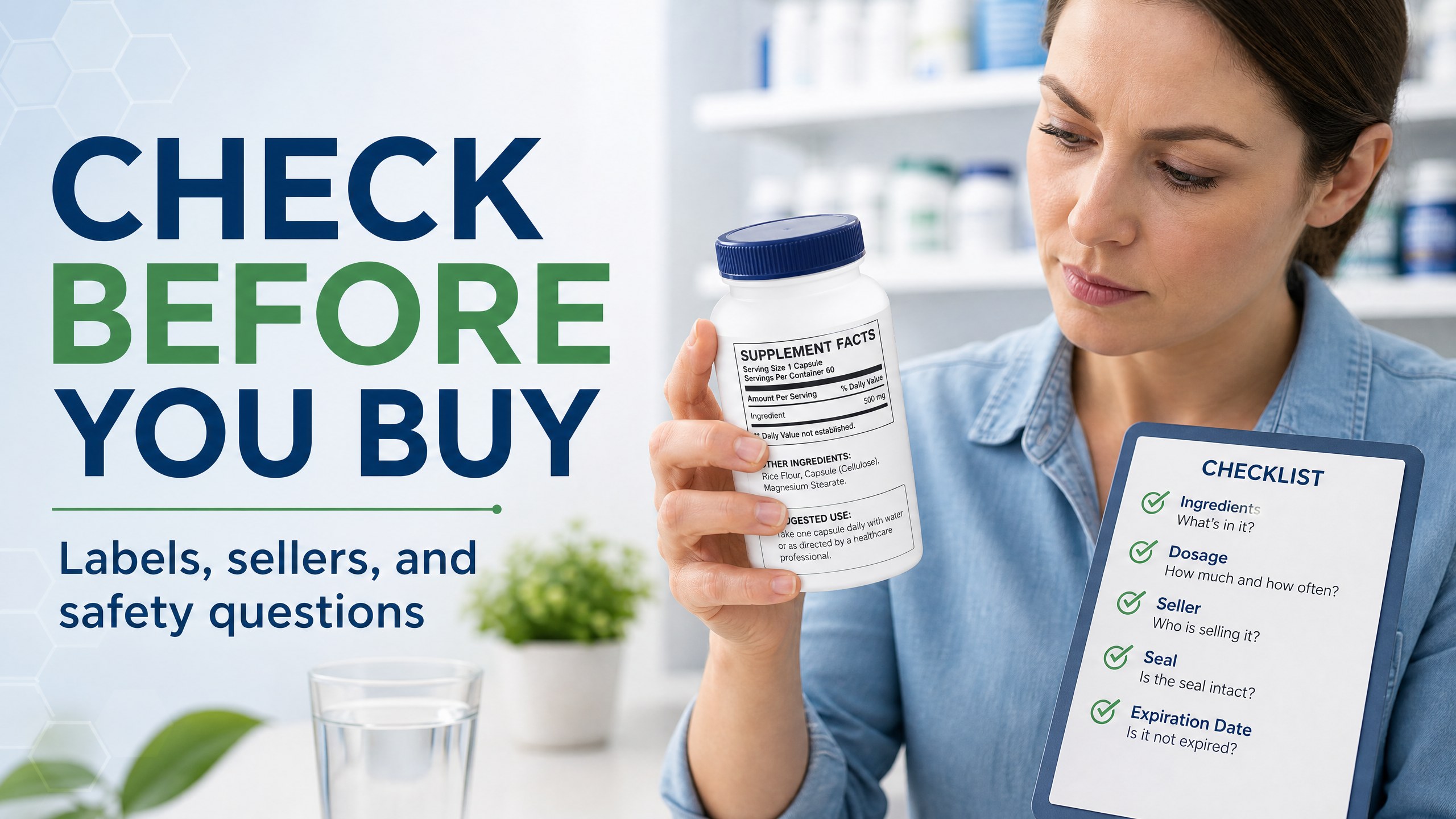 How to Check a Supplement Before You Buy It