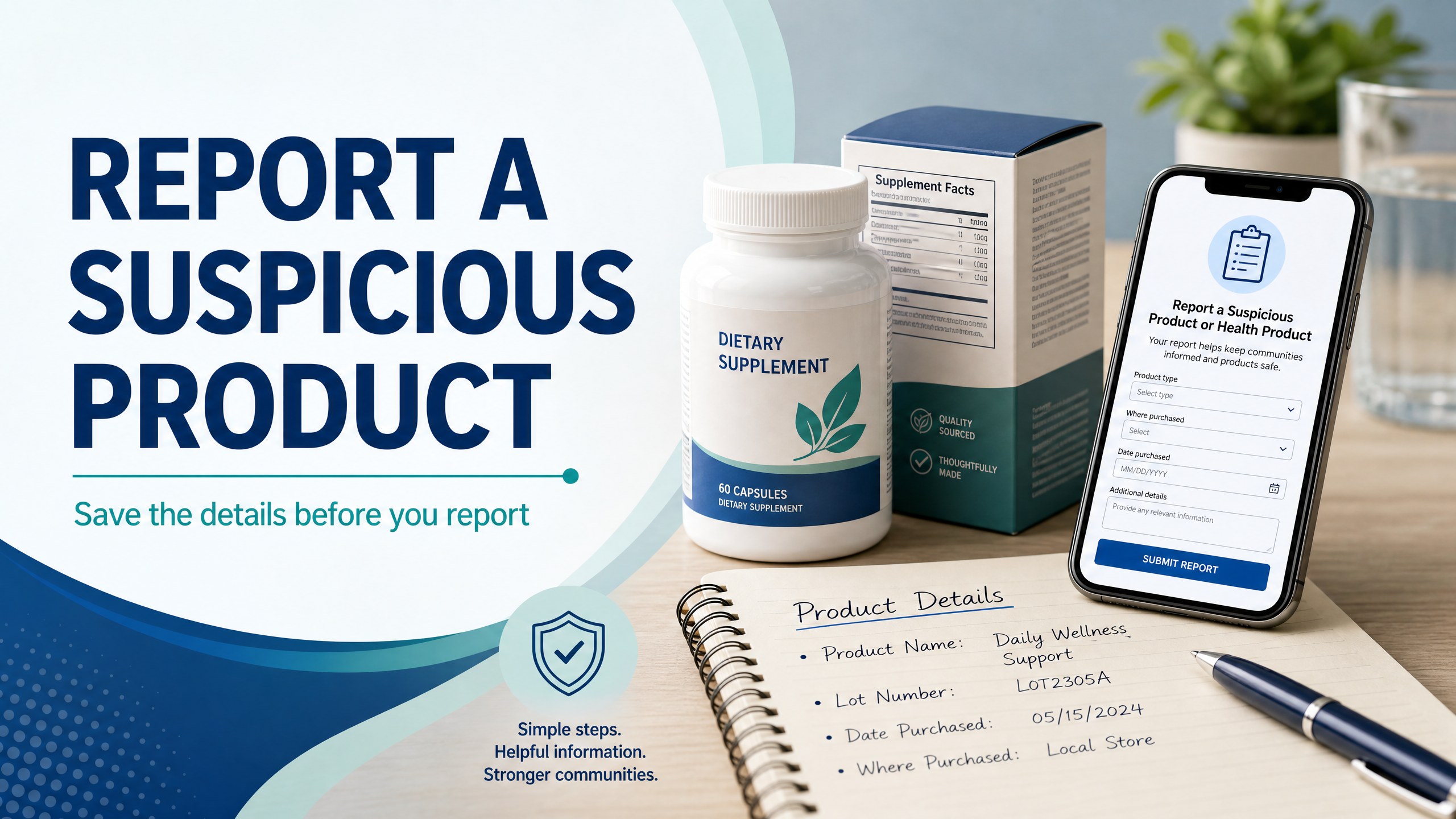 How to Report a Suspicious Supplement or Health Product