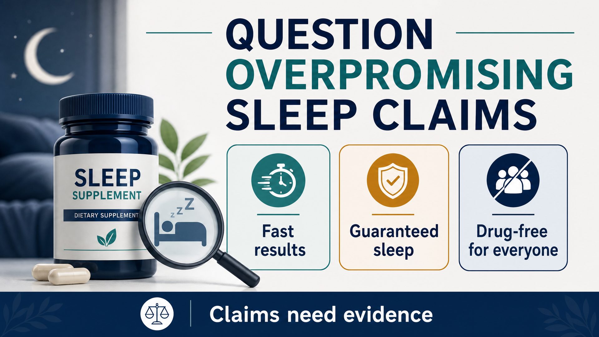 Red flags for sleep supplement claims