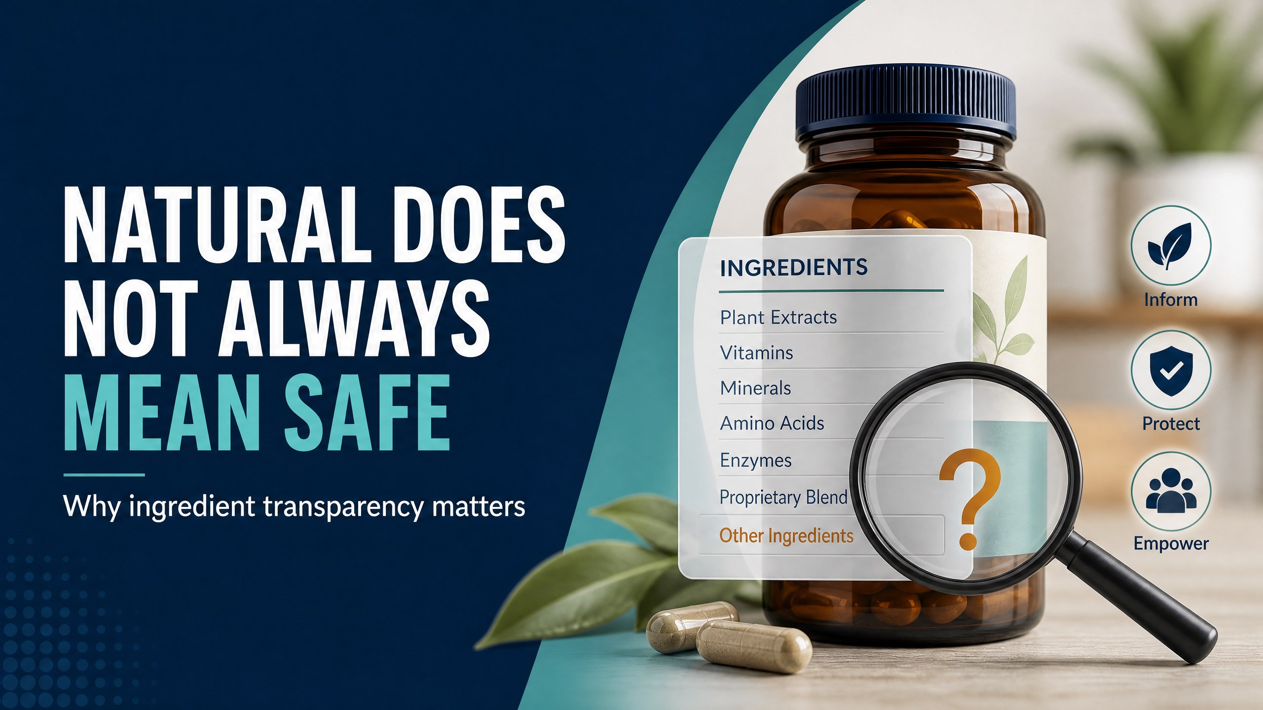 Hidden Ingredients in Dietary Supplements: Why “Natural” Does Not Always Mean Safe