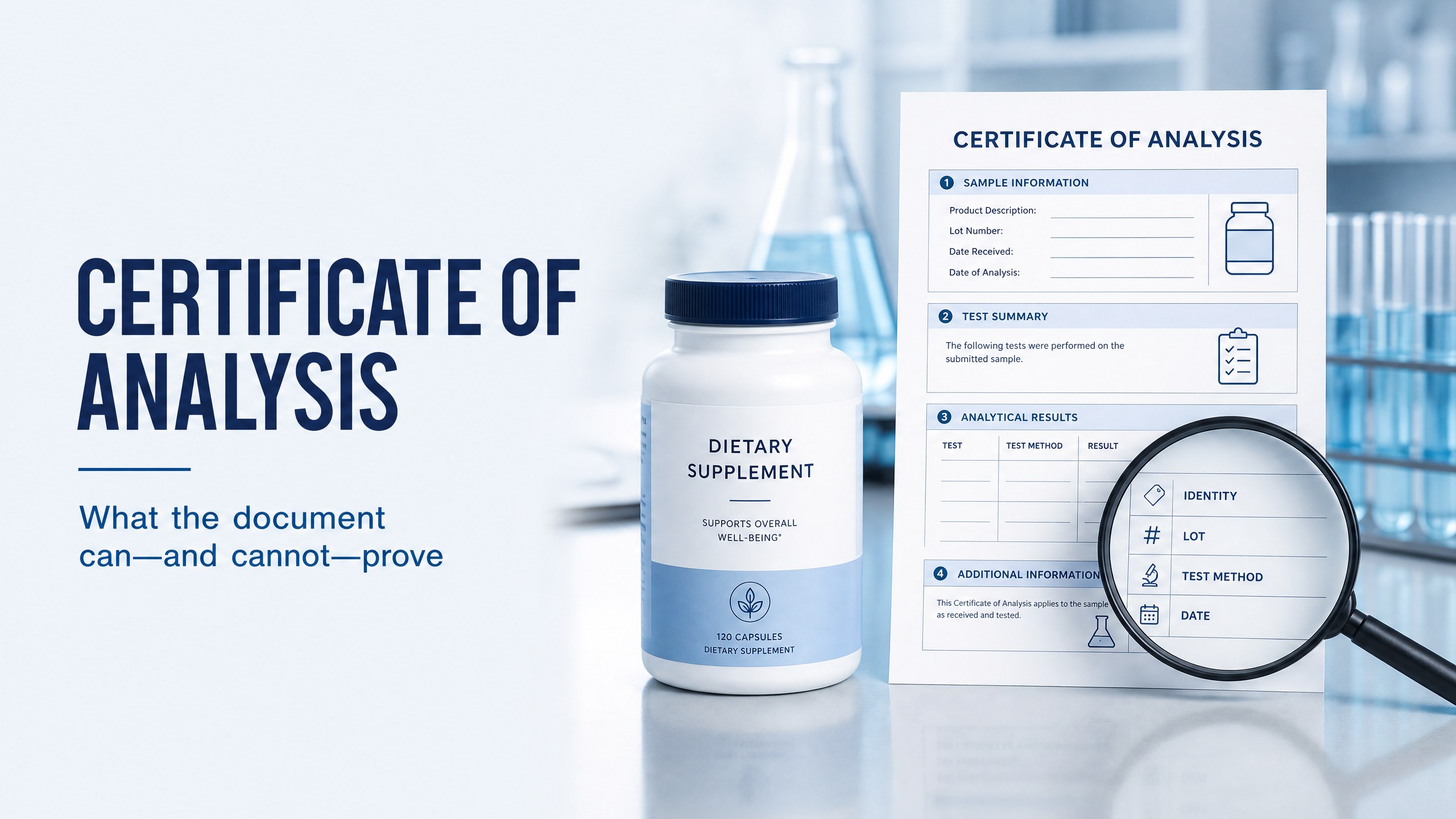 Certificate of Analysis for Supplements: How to Read One Carefully