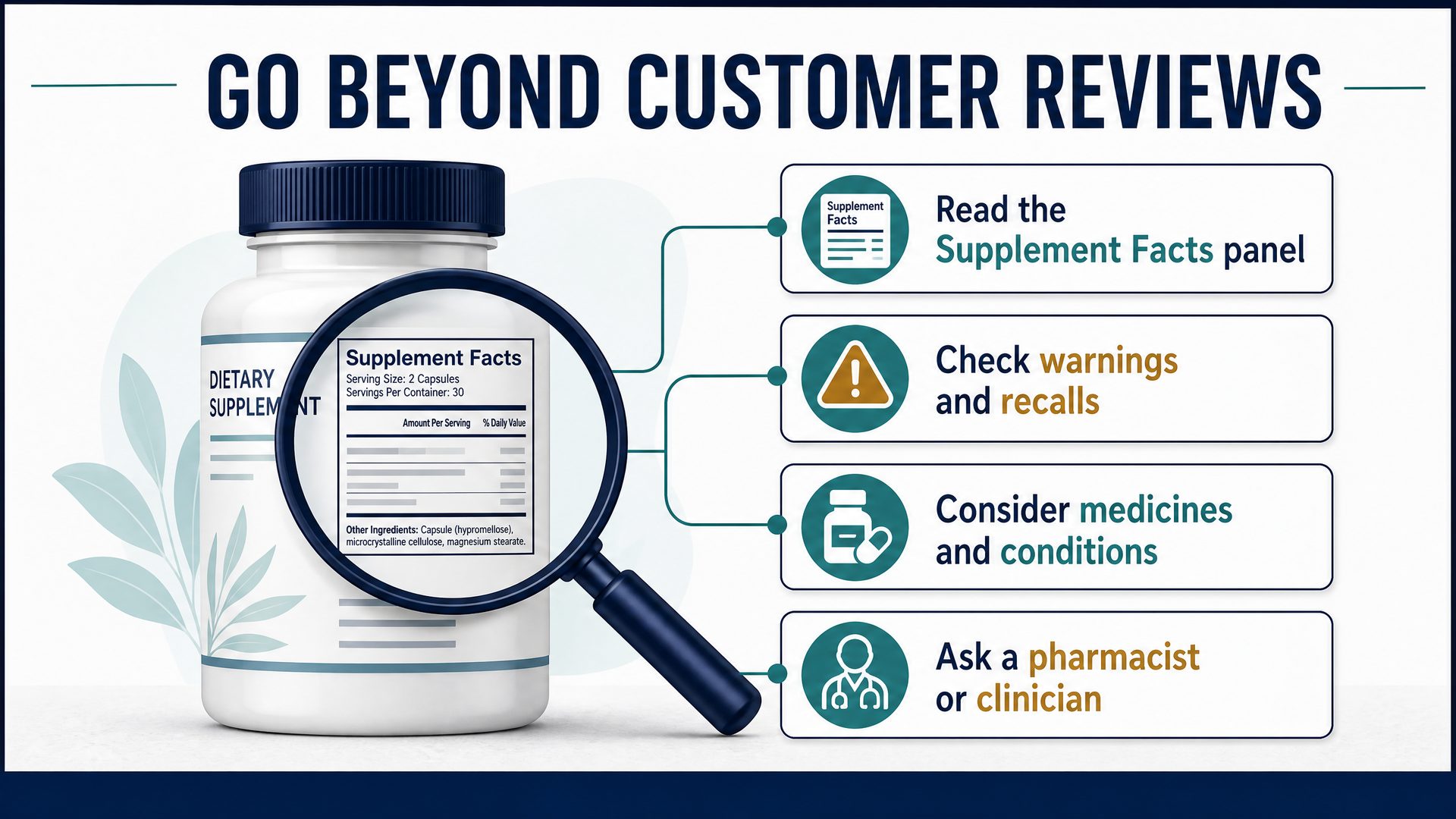 Looking beyond reviews for supplement safety