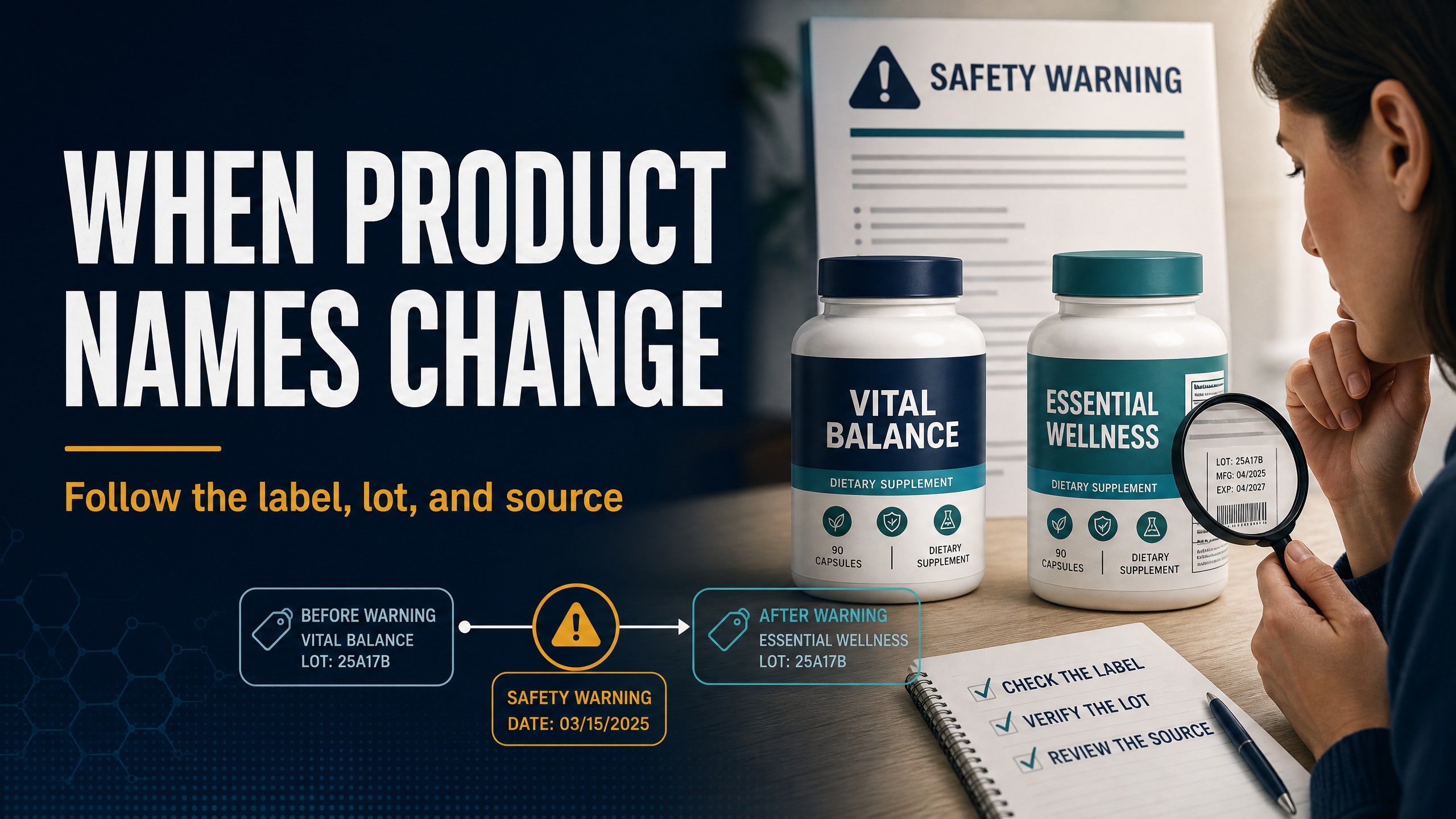 How Product Names Change After a Safety Warning
