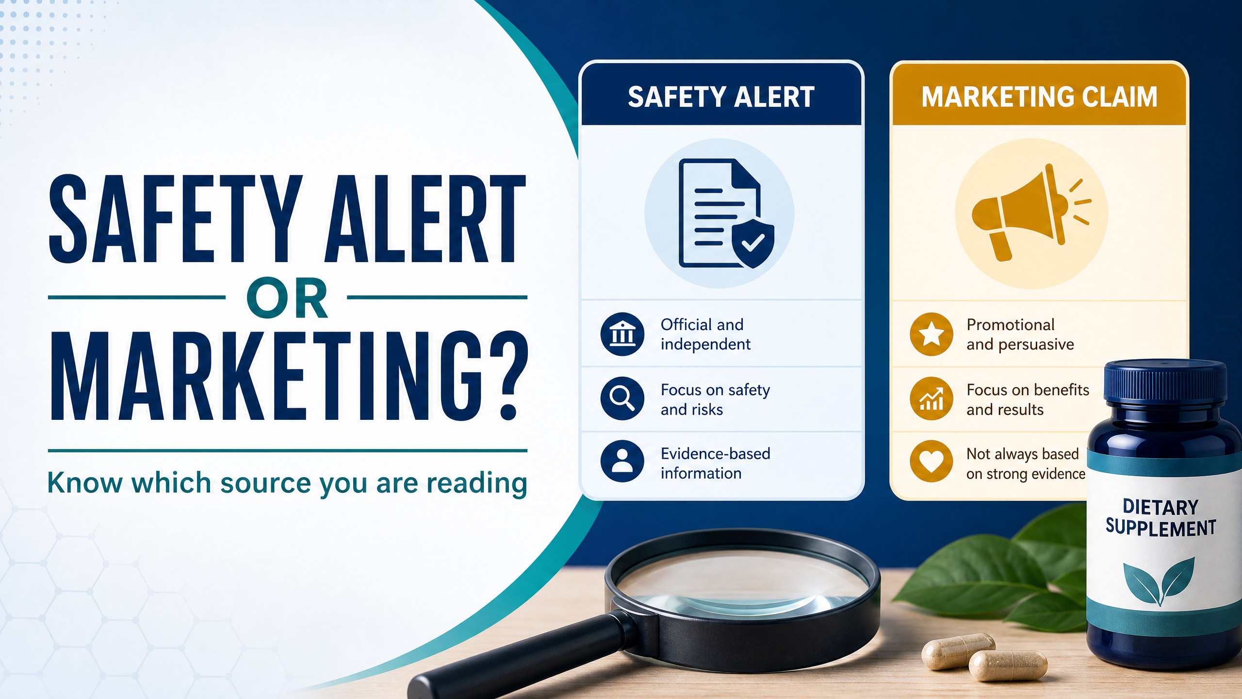How to Distinguish a Safety Alert From a Marketing Claim