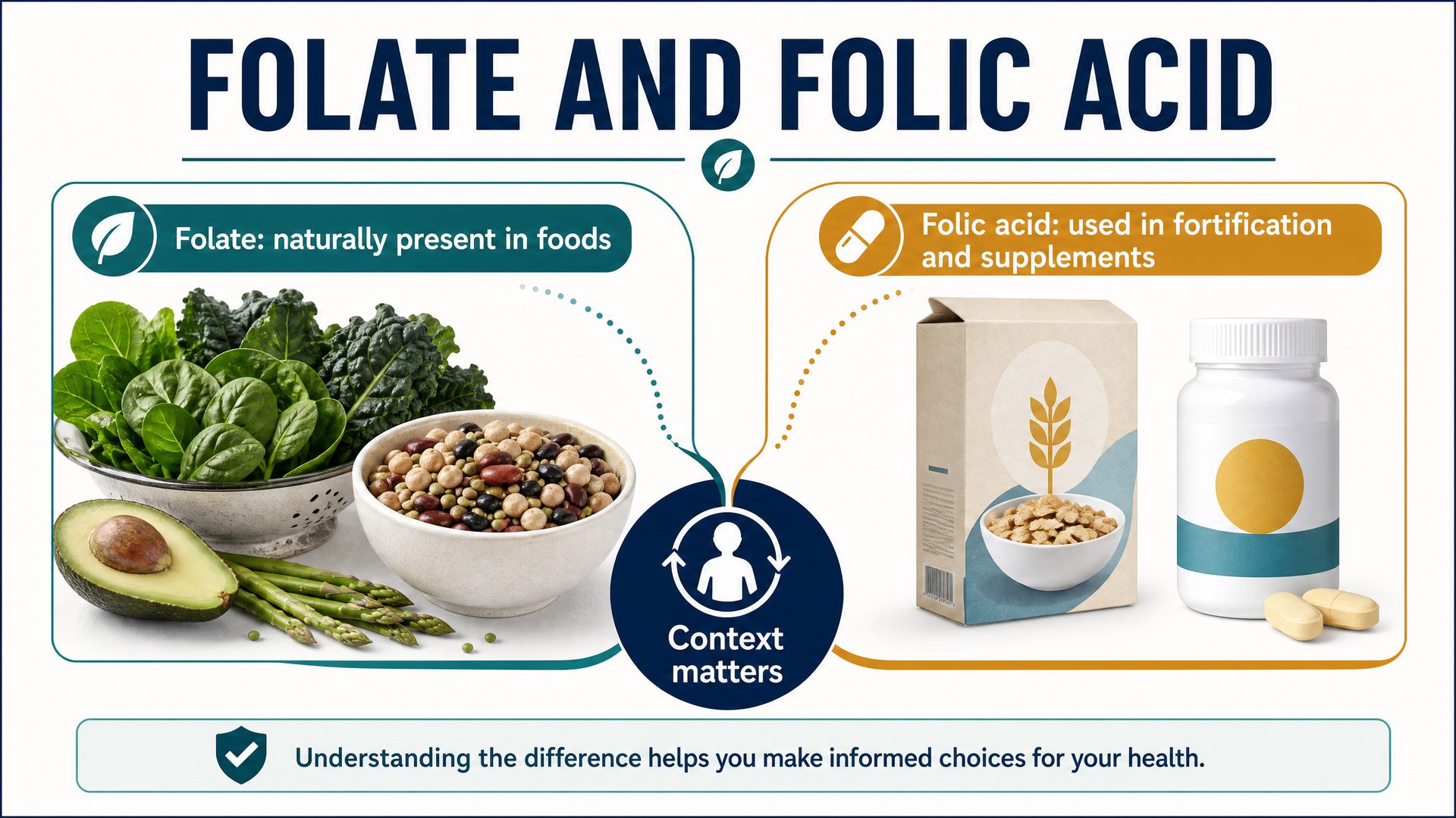 Comparison of common folate supplement forms