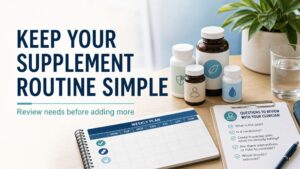 How to Build a Simple Supplement Routine Without Taking Too Many Products