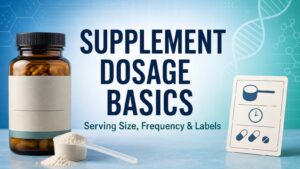 Supplement Dosage Basics: Serving Size, Frequency, and What Labels Really Mean