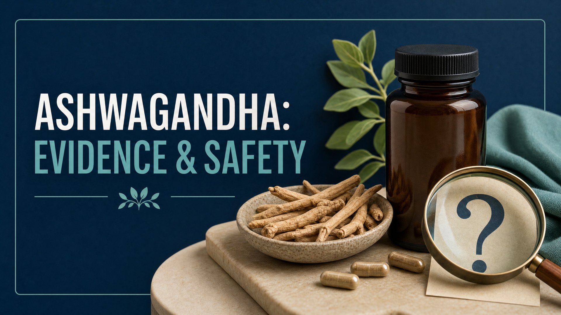 Ashwagandha supplements evidence and safety questions