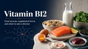 Vitamin B12 food sources and supplement forms featured image