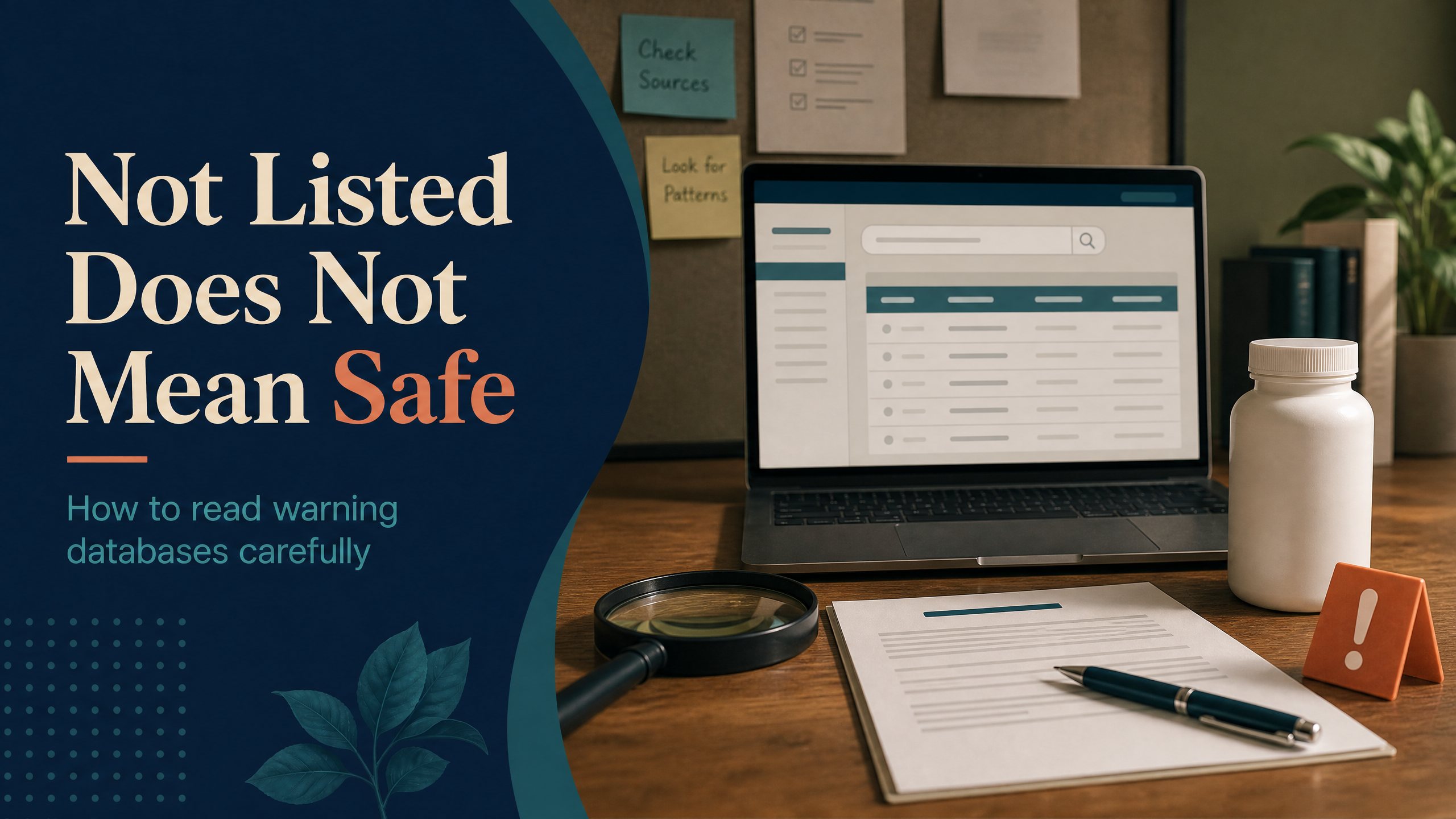 Why a Product Not Listed in an FDA Warning Database May Still Be Risky