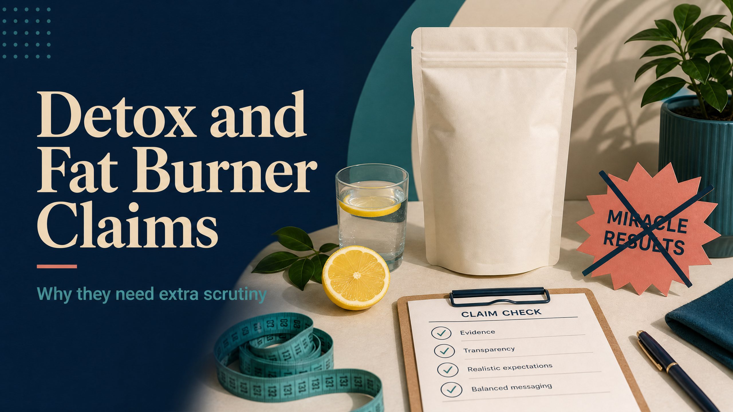 Why “Detox” and “Fat Burner” Claims Need Extra Scrutiny