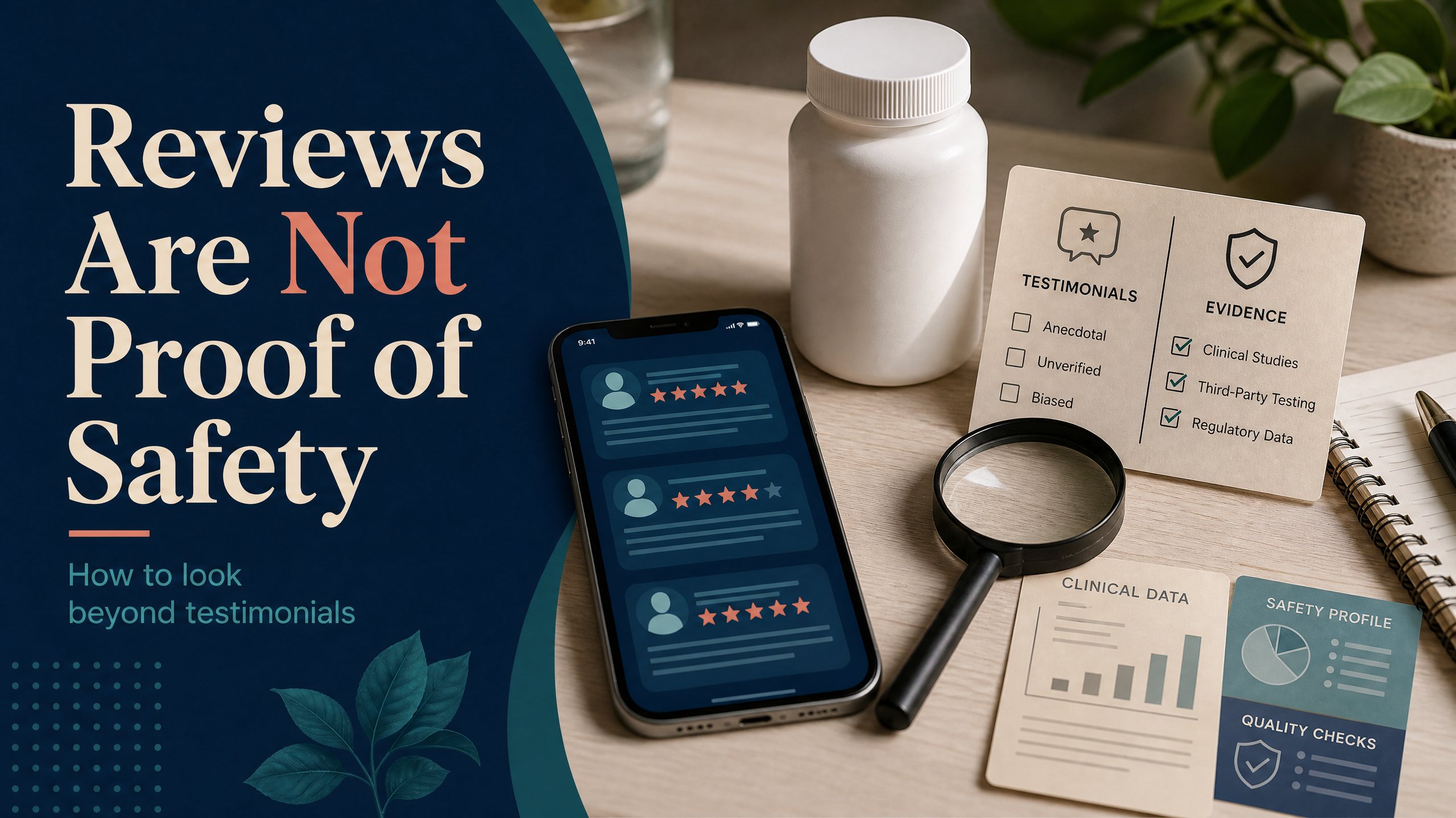 Why Positive Customer Reviews Are Not Proof of Supplement Safety
