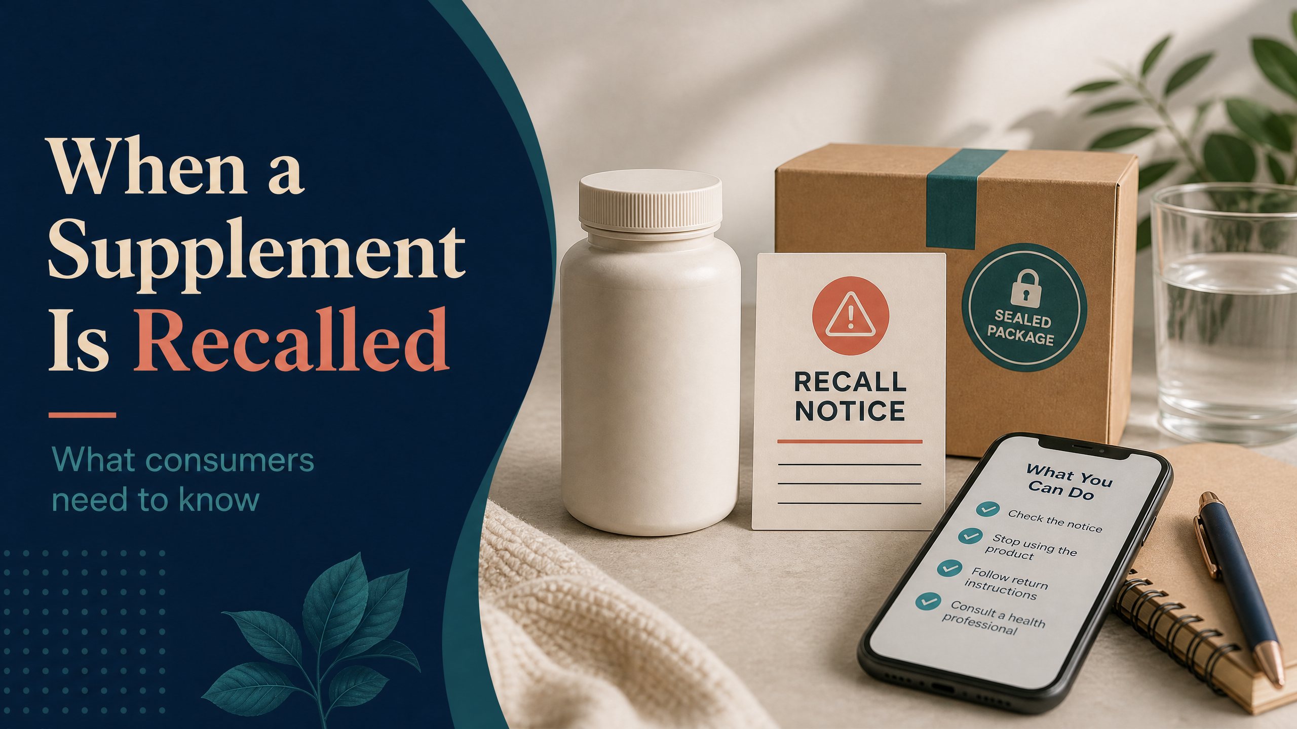 When a Supplement Is Recalled: What Consumers Need to Know