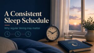 Consistent sleep schedule and regular timing featured image
