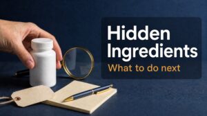 What to Do If You Took a Product With a Hidden Ingredient