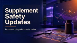 Supplement Safety Updates: Products and Ingredients Under Review