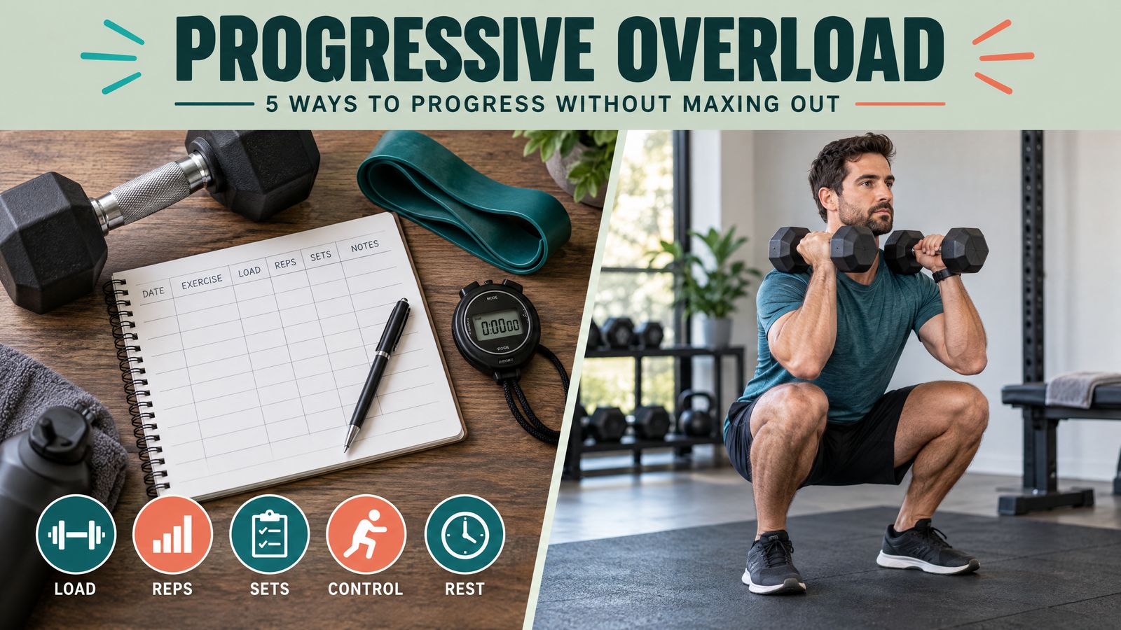 Progressive overload without maxing out: safe training progression