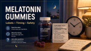 Melatonin Gummies: Dose Labels, Timing, Side Effects, and Safer Questions to Ask