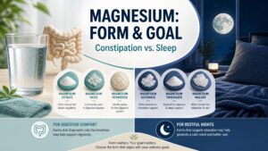 Magnesium for Constipation vs. Sleep: Why the Form and Goal Matter