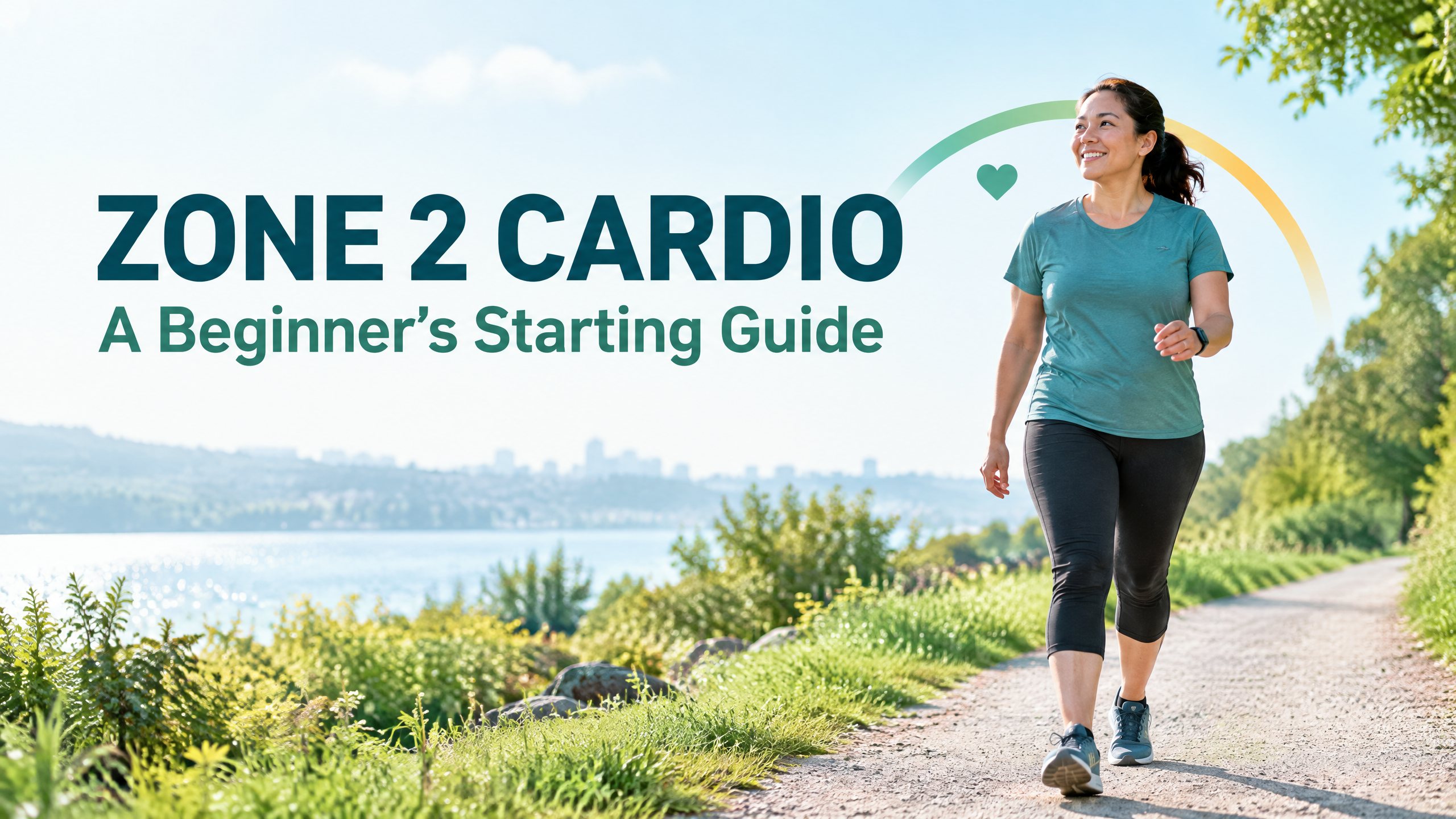 Zone 2 cardio for beginners on a gentle path
