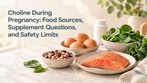 Choline During Pregnancy: Food Sources, Supplement Questions, and Safety Limits