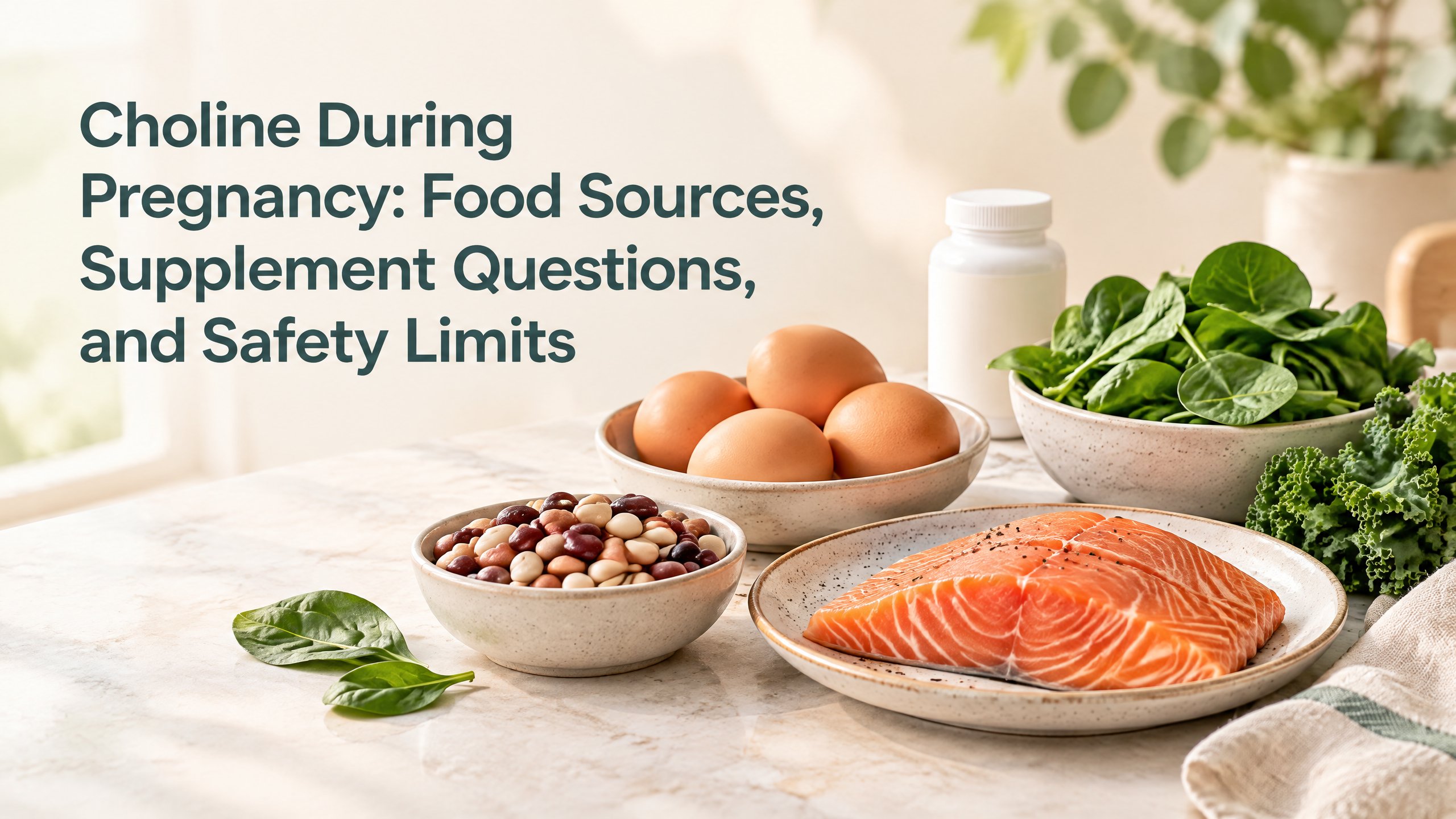 Choline During Pregnancy: Food Sources, Supplement Questions, and Safety Limits