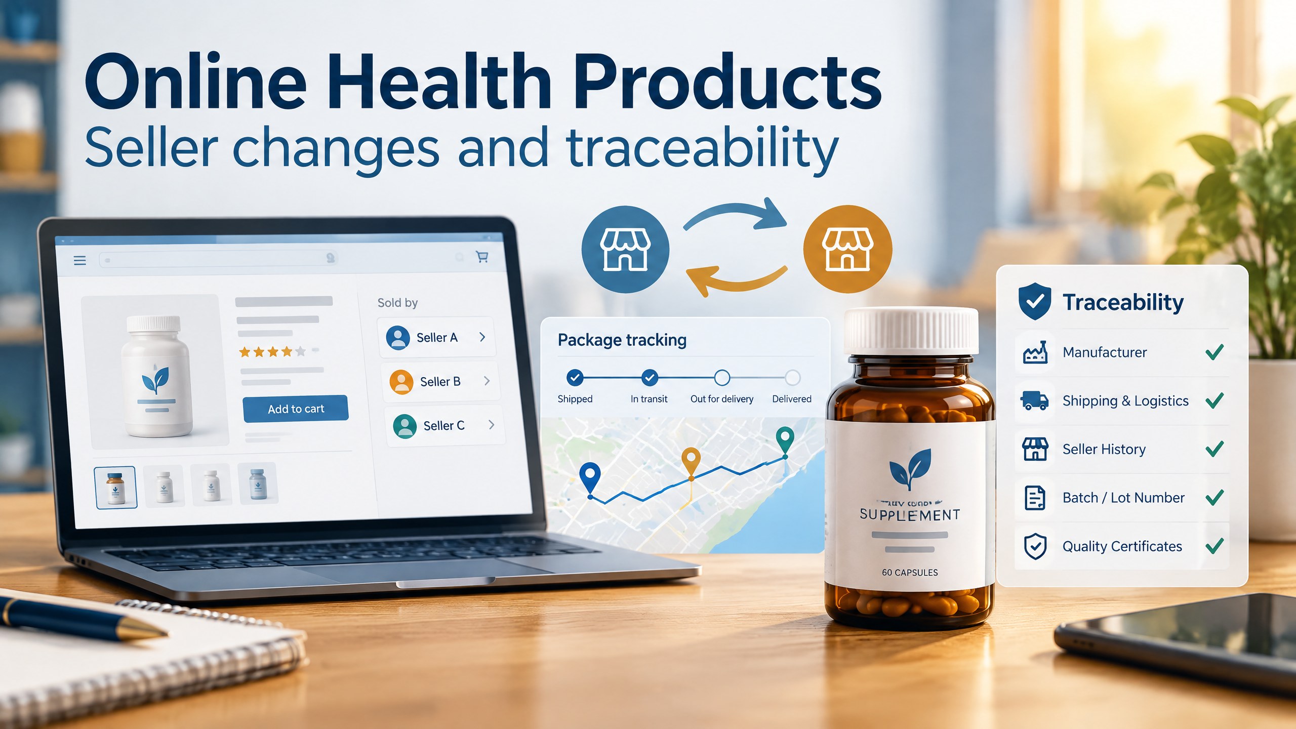 Health Products on Online Marketplaces: How Seller Changes Affect Traceability