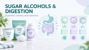 Sugar Alcohols and Digestive Symptoms: Erythritol, Sorbitol, and Tolerance