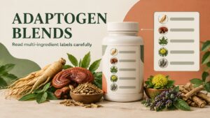 Adaptogen Blends: How to Read Multi-Ingredient Stress Supplements Carefully