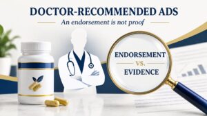 “Doctor Recommended” Supplement Ads: What the Endorsement Does Not Establish