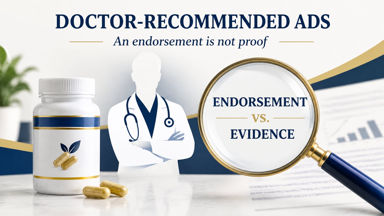 “Doctor Recommended” Supplement Ads: What the Endorsement Does Not Establish