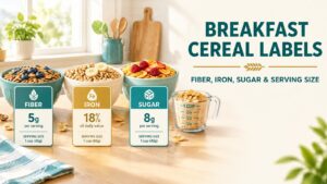 Breakfast Cereal Labels: Fiber, Iron, Sugar, and Serving-Size Traps