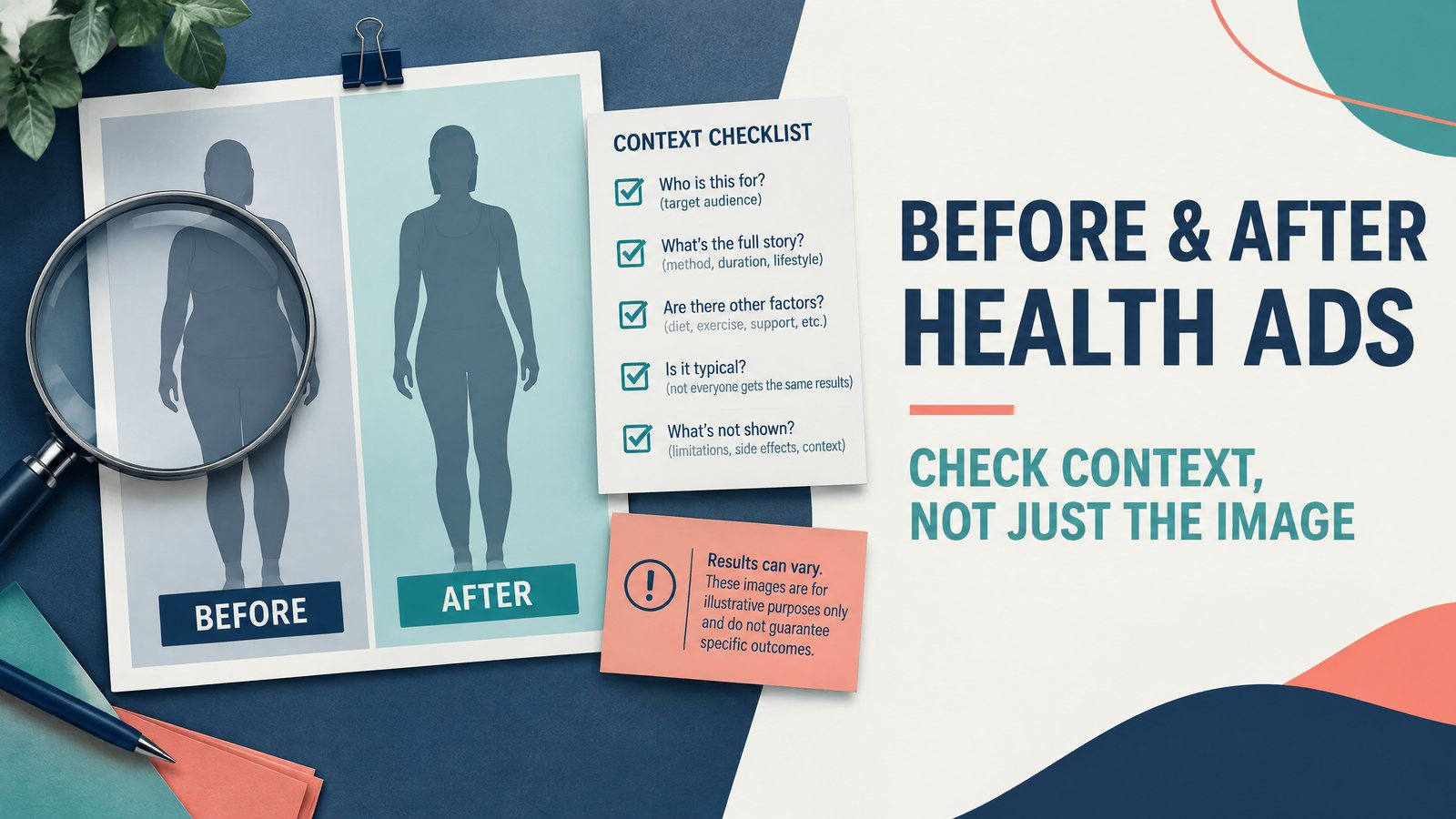 Before-and-After Photos in Health Ads: How to Assess Context and Missing Information