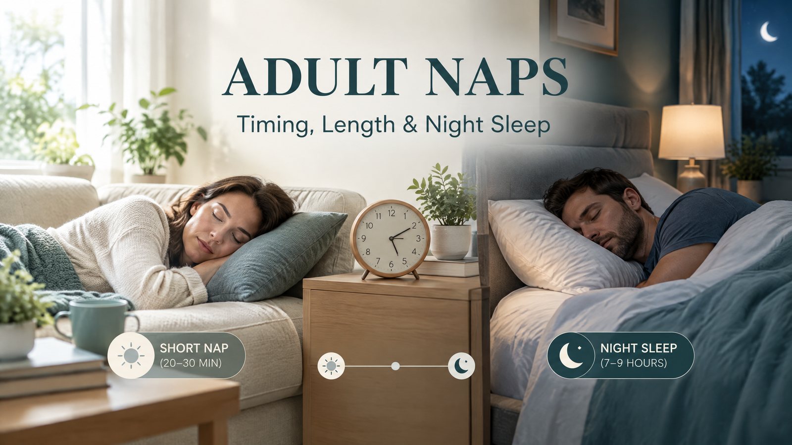 Adult naps: timing, length, and night sleep