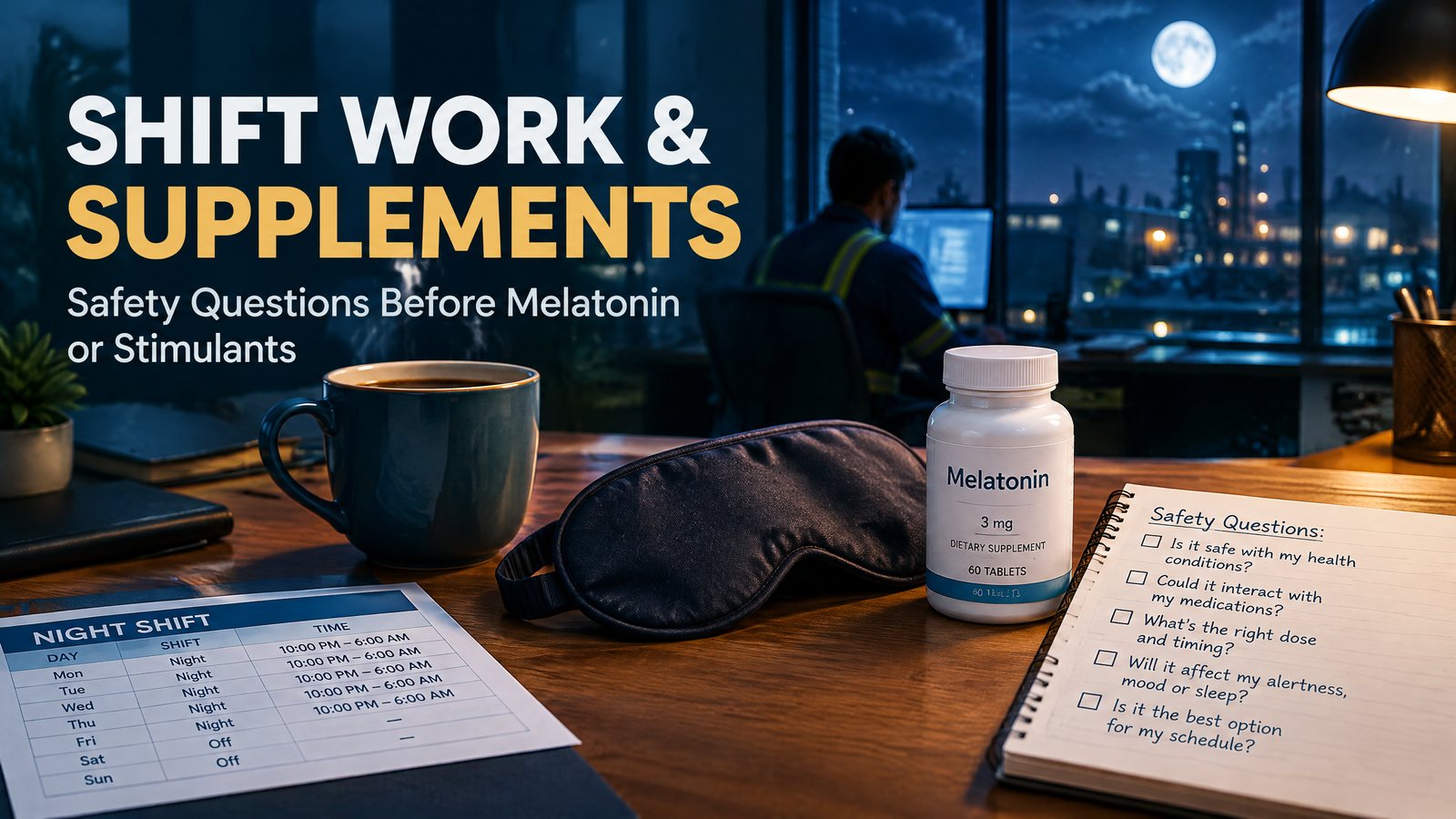 Shift work and supplement safety
