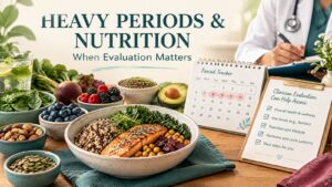 Heavy periods and nutrition: when evaluation matters