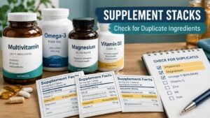 Supplement Stacks: How to Check for Duplicate Ingredients Across Products