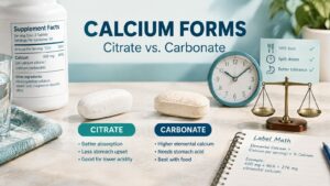 Calcium citrate versus calcium carbonate