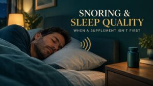 Snoring and Sleep Quality: When a Supplement Is Not the Right First Step