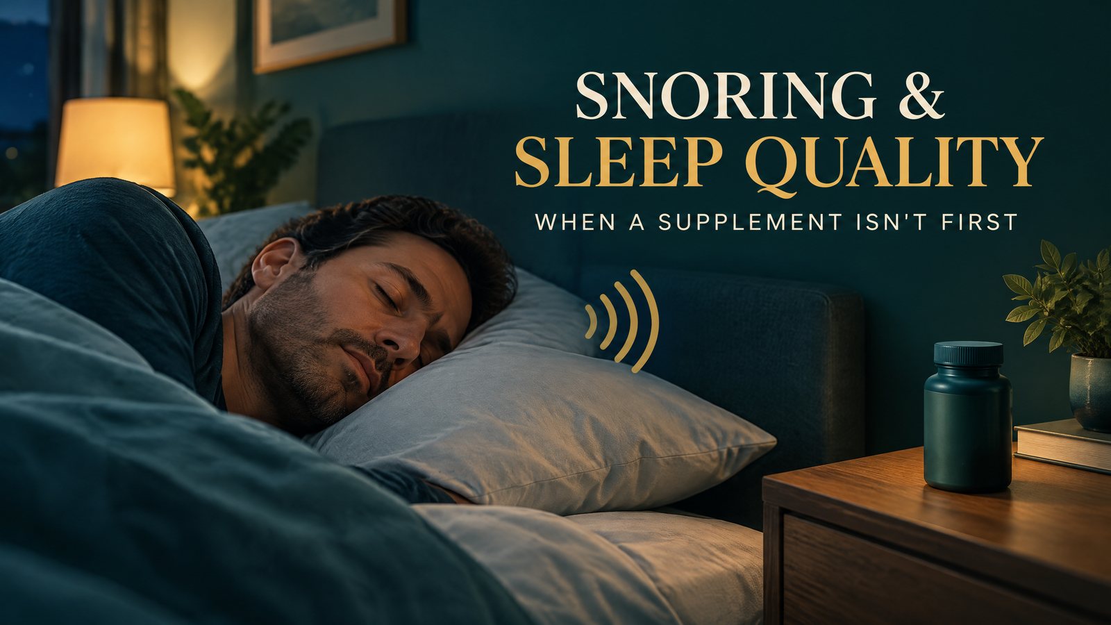 Snoring and sleep quality: when a supplement is not first