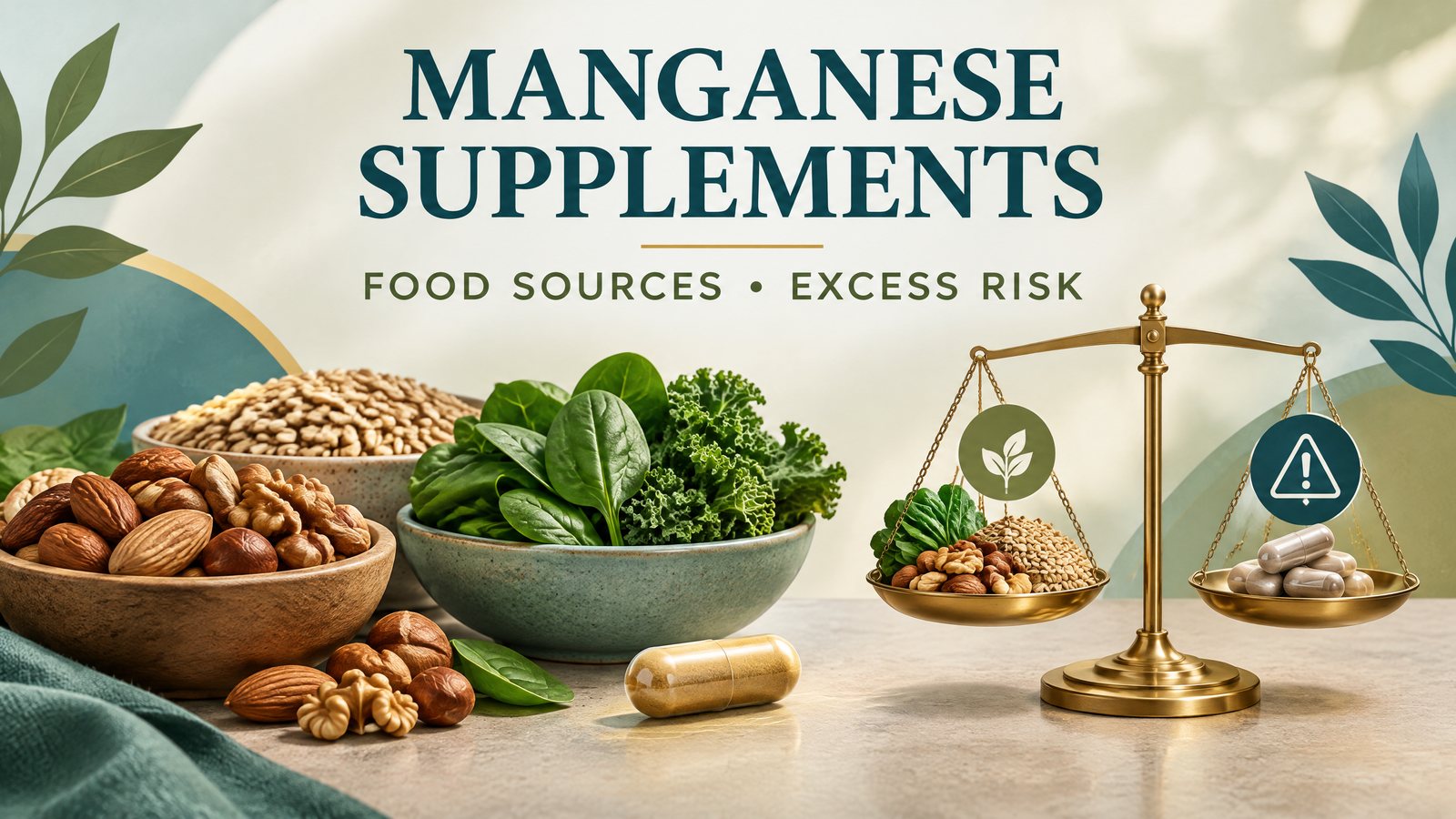 Manganese supplements: food sources and excess risk