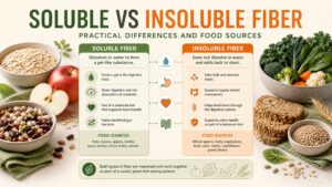 Soluble vs. Insoluble Fiber: Food Sources and Practical Differences