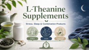 L-Theanine Supplements: What Is Known About Stress, Sleep, and Combination Products