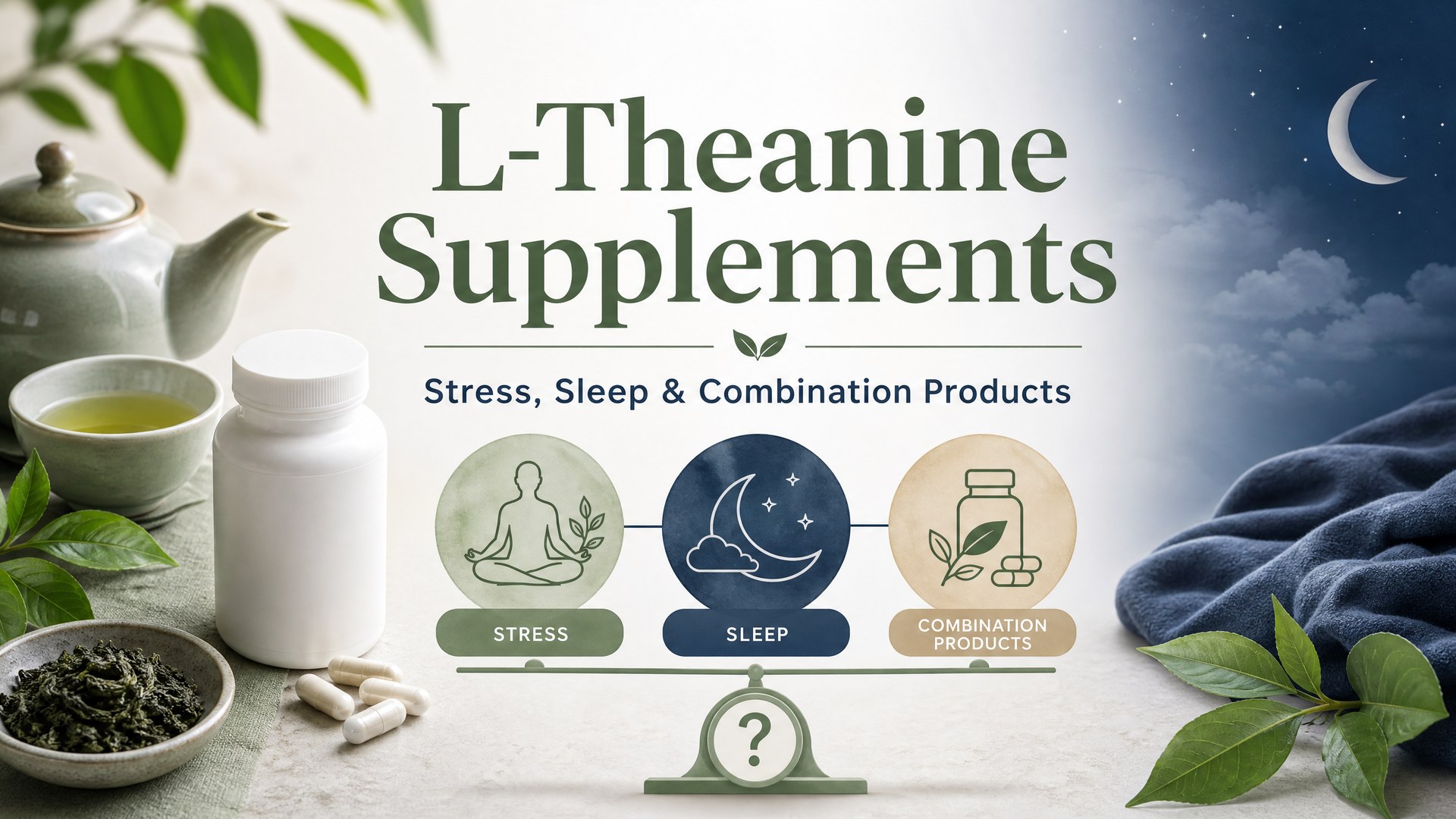 L-theanine supplement and stress sleep support