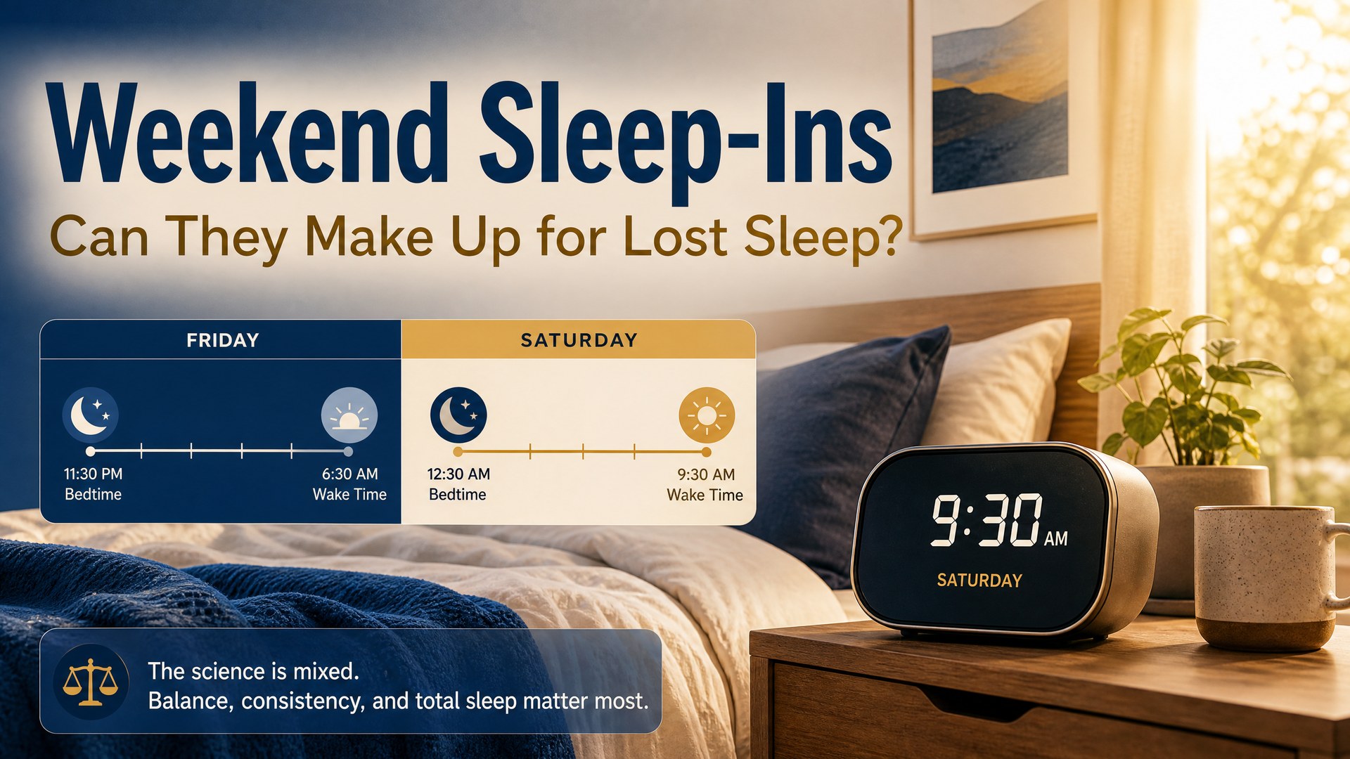 Weekend sleep-ins and recovery from lost sleep